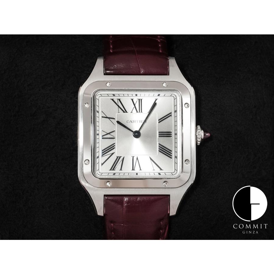 カルティエ サントス デュモン LM ル ブレジル Ref.WGSA0034 プラチナ シルバー文字盤 | Cartier