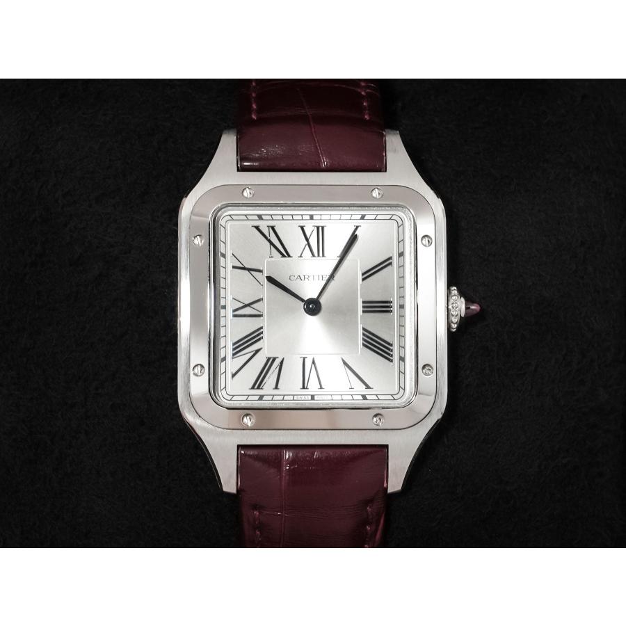 カルティエ サントス デュモン LM ル ブレジル Ref.WGSA0034 プラチナ シルバー文字盤 | Cartier | 01