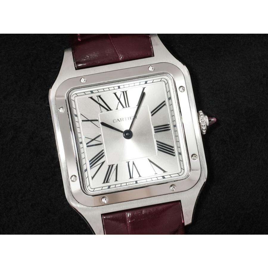 カルティエ サントス デュモン LM ル ブレジル Ref.WGSA0034 プラチナ シルバー文字盤 | Cartier | 02