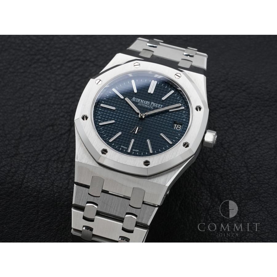 オーデマピゲ ロイヤルオーク ジャンボ エクストラ シン Ref.15202ST.OO.1240ST.01 ステンレススチール ブルー文字盤 | ロイヤルオーク | 10