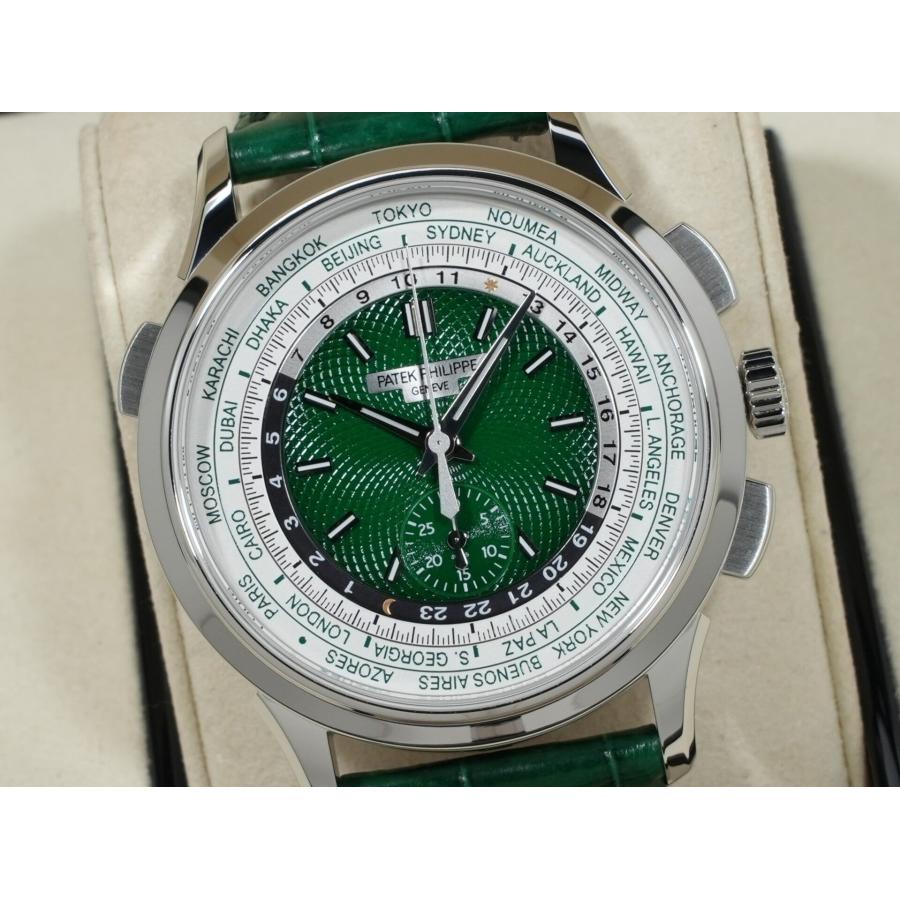 パテックフィリップ コンプリケーション ワールドタイム クロノグラフ Ref.5930P-001 プラチナ グリーン文字盤 | PATEK PHILIPPE | 02