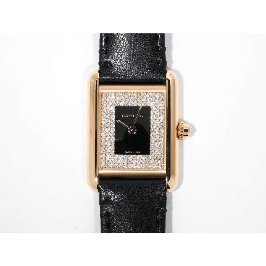 カルティエ タンク ルイ カルティエ SM Ref.WGTA0269 イエローゴールド ブラック×パヴェダイヤ文字盤 | Cartier | 01