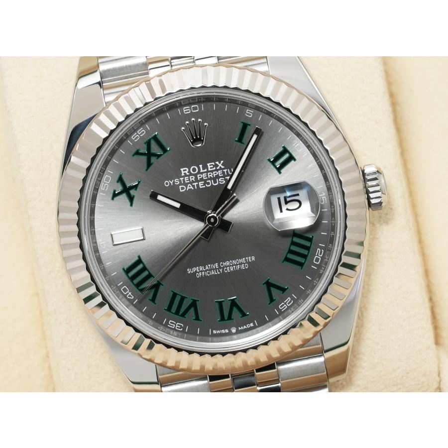 ロレックス デイトジャスト41 Ref.126334 SS/WG スレートローマン文字盤 ジュビリーブレスレット | デイトジャスト | 02