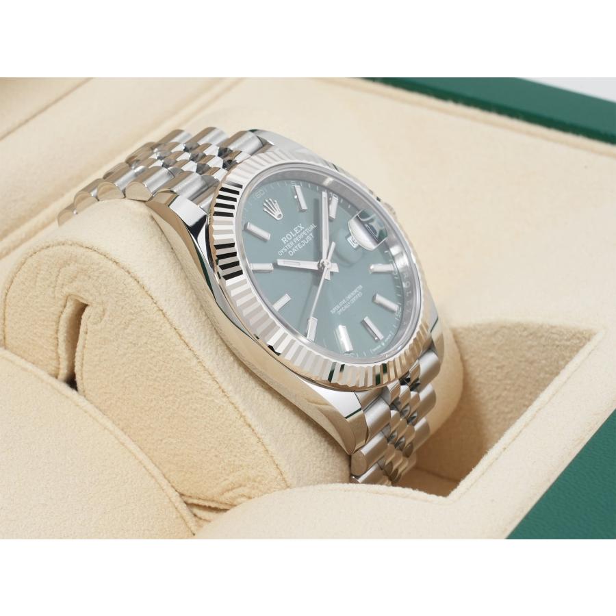 ロレックス デイトジャスト41 Ref.126334 ステンレススチール/ホワイトゴールド ミントグリーン文字盤 ジュビリーブレスレット | デイトジャスト | 04