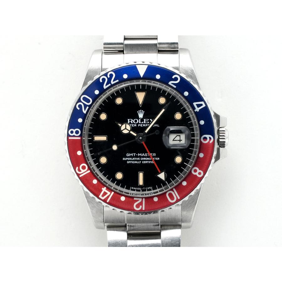 ロレックス GMTマスター Ref.16750 ステンレススチール ブラック文字盤 オイスターブレスレット | GMTマスター | 01