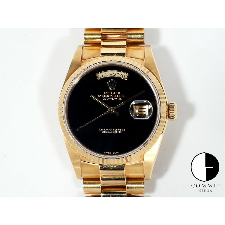 ロレックス デイデイト36 Ref.18038 イエローゴールド オニキス文字盤 | デイデイト