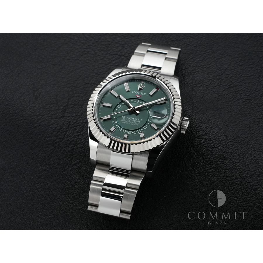 ロレックス スカイドゥエラー Ref.336934 ステンレススチール/ホワイトゴールド ミントグリーン文字盤 オイスターブレスレット | スカイドゥエラー | 10