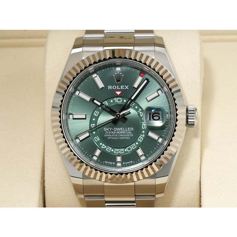 ロレックス スカイドゥエラー Ref.336934 ステンレススチール/ホワイトゴールド ミントグリーン文字盤 オイスターブレスレット | スカイドゥエラー | 01