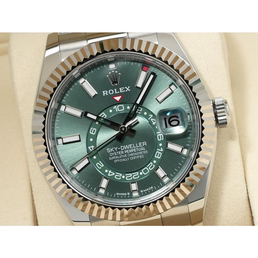 ロレックス スカイドゥエラー Ref.336934 ステンレススチール/ホワイトゴールド ミントグリーン文字盤 オイスターブレスレット | スカイドゥエラー | 02