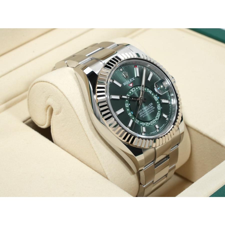 ロレックス スカイドゥエラー Ref.336934 ステンレススチール/ホワイトゴールド ミントグリーン文字盤 オイスターブレスレット | スカイドゥエラー | 04
