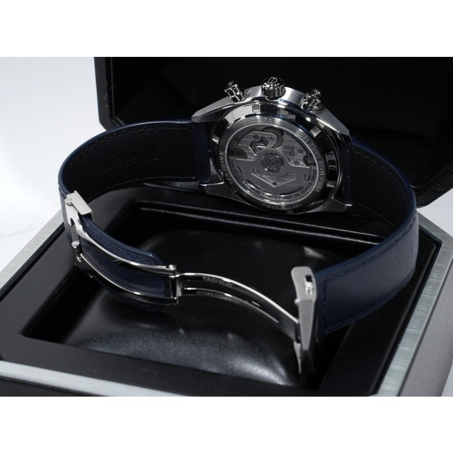 タグホイヤー カレラ トゥールビヨン クロノグラフ Ref.CBS5010.FC6543 ステンレススチール ブルー文字盤 | TAG HEUER | 07