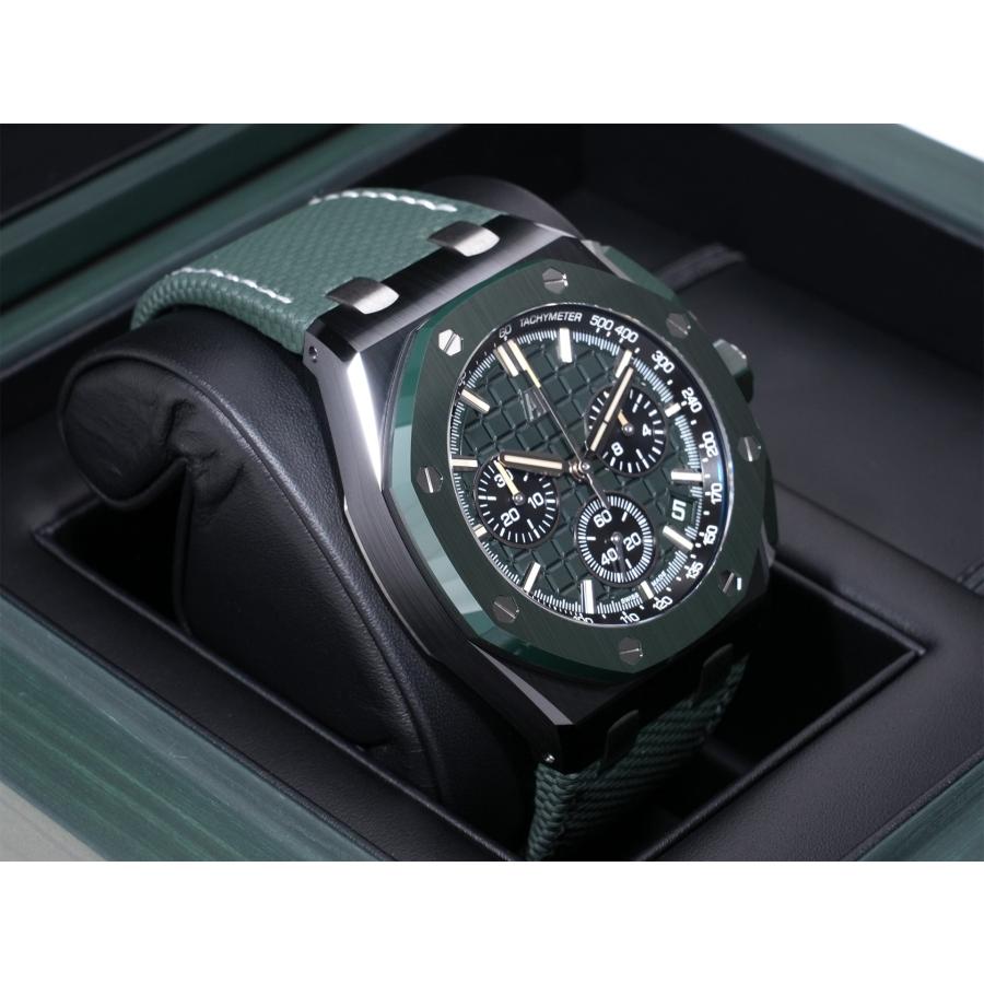 オーデマピゲ ロイヤルオーク オフショア クロノグラフ Ref.26420CE.OO.A063VE.01 ダークグリーン文字盤 | AUDEMARS PIGUET | 04