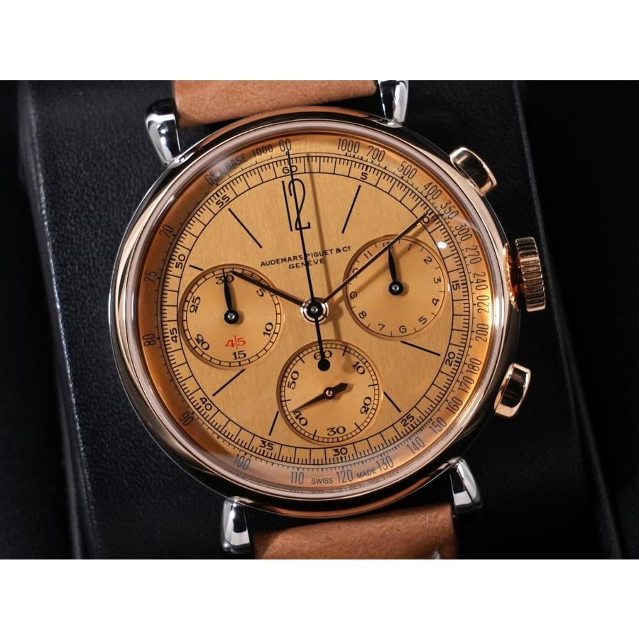 オーデマピゲ リマスター 01 クロノグラフ Ref.26595SR.OO.A032VE.01 ステンレススチール/ピンクゴールド イエローゴールドカラー文字盤 | AUDEMARS PIGUET | 02