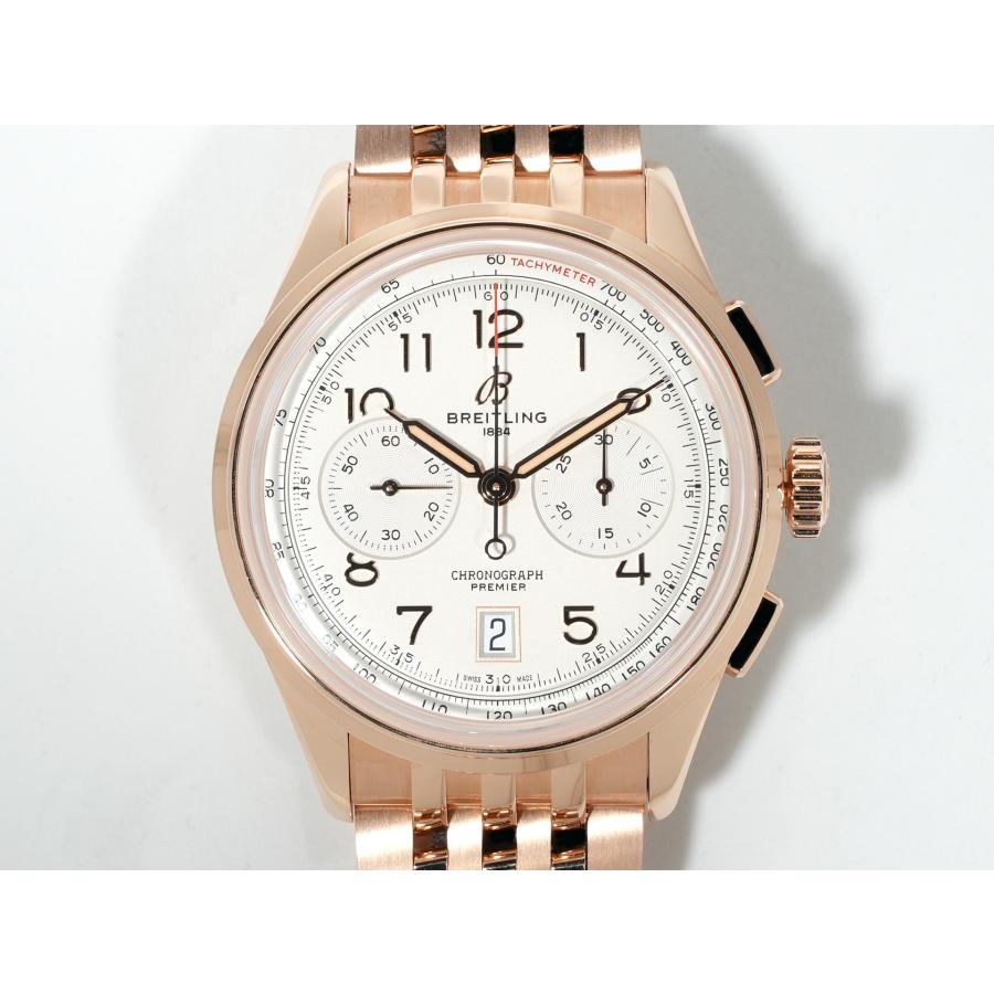 ブライトリング プレミエ B01 クロノグラフ 42 Ref.RB0145371G1R1 レッドゴールド シルバー文字盤 | ブライトリング | 01