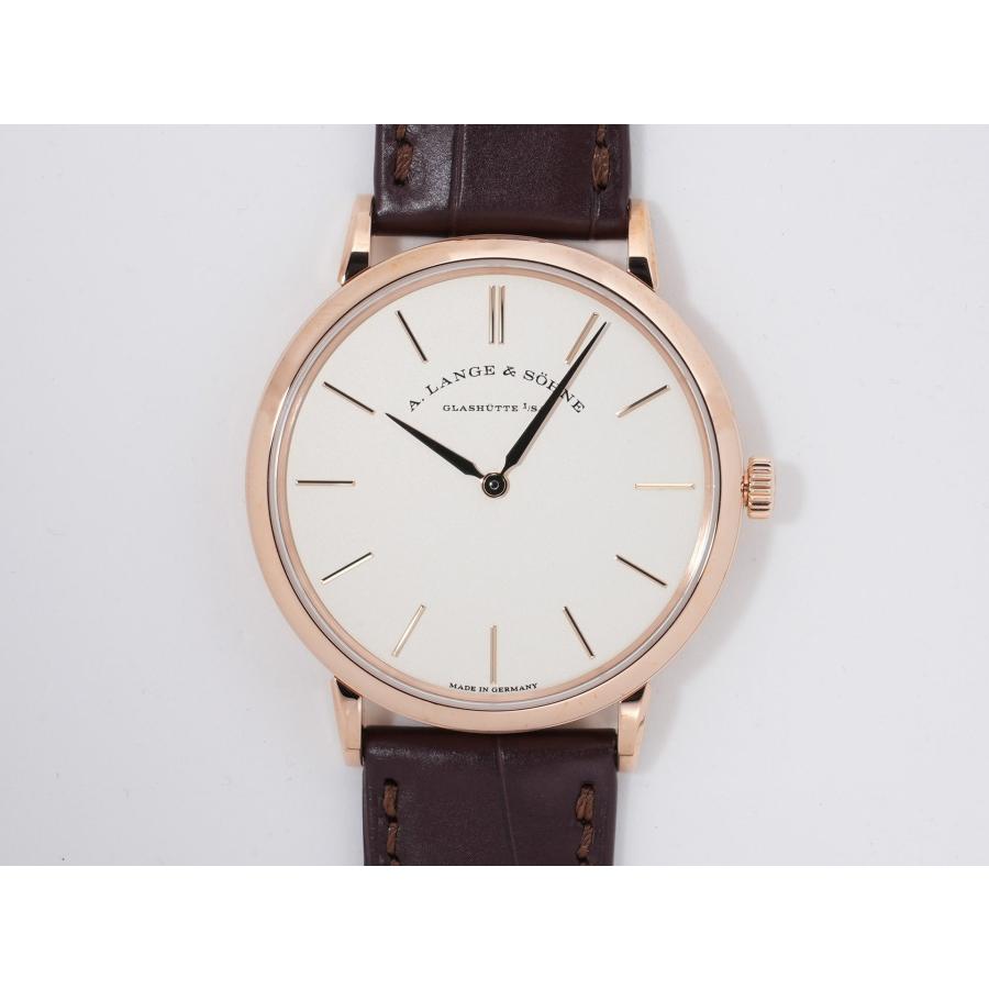 A.ランゲ＆ゾーネ サクソニア フラッハ Ref.201.033 18KPG シルバー文字盤 | A. LANGE & SOHNE | 01