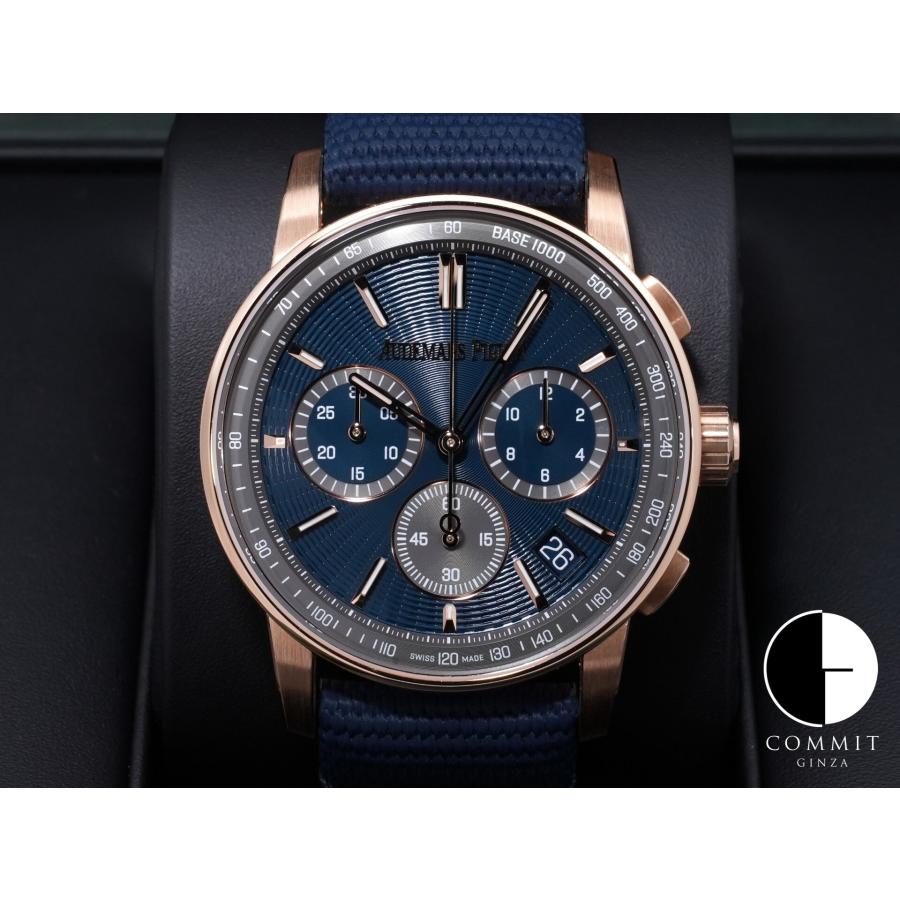 オーデマピゲ CODE 11.59 バイ オーデマ ピゲ クロノグラフ Ref.26393OR.OO.A348KB.01 ピンクゴールド ナイトブルー文字盤 | AUDEMARS PIGUET