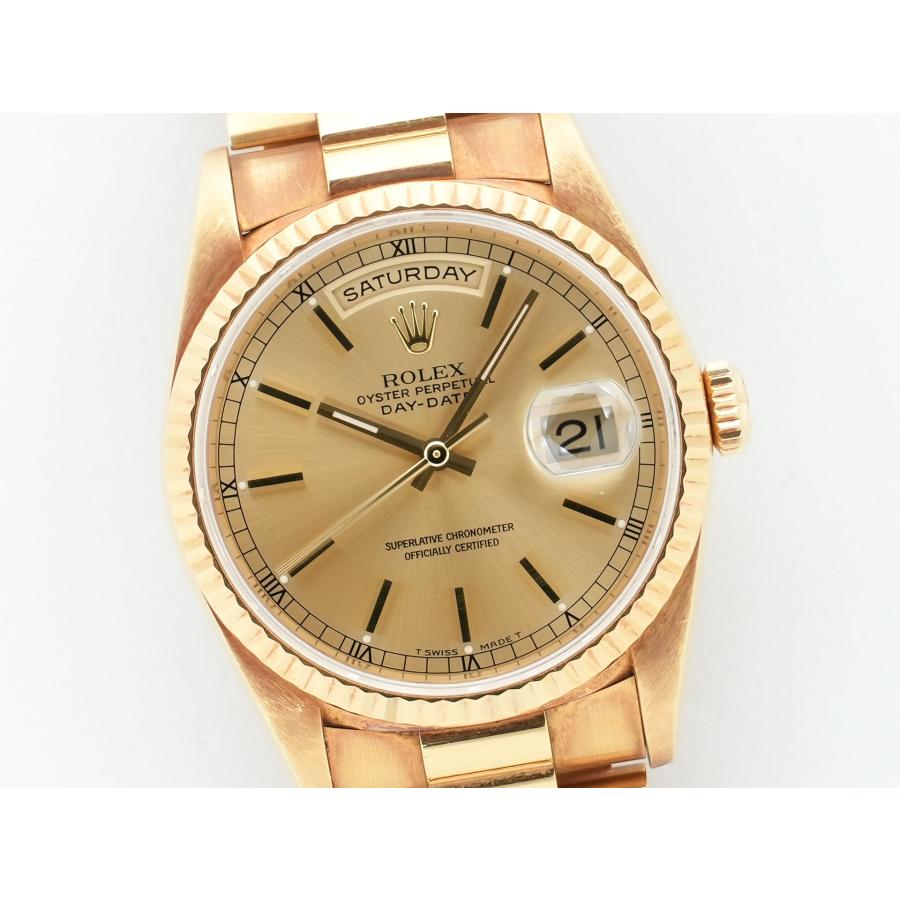 ロレックス デイデイト36 Ref.18238 イエローゴールド シャンパンゴールド文字盤 | デイデイト | 02