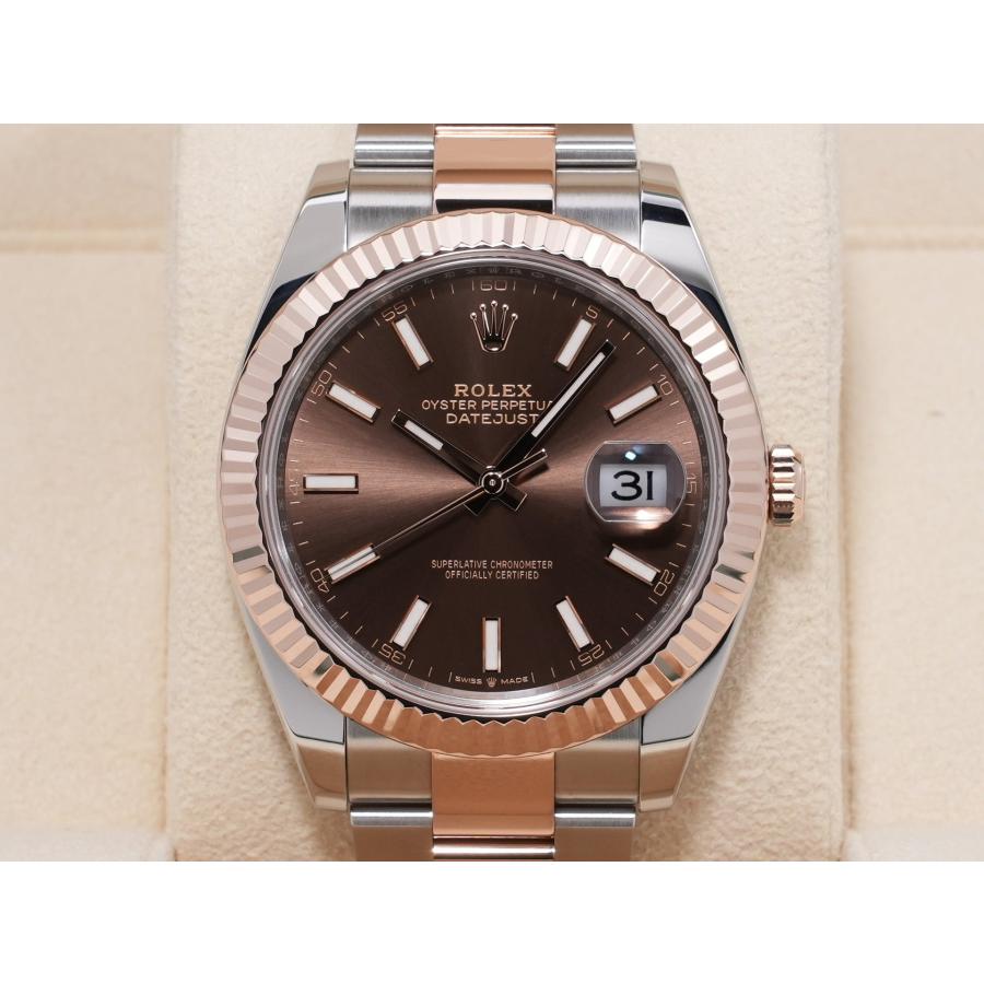 ロレックス デイトジャスト41 Ref.126331 SS/ERG チョコレート文字盤 オイスターブレスレット | デイトジャスト | 01
