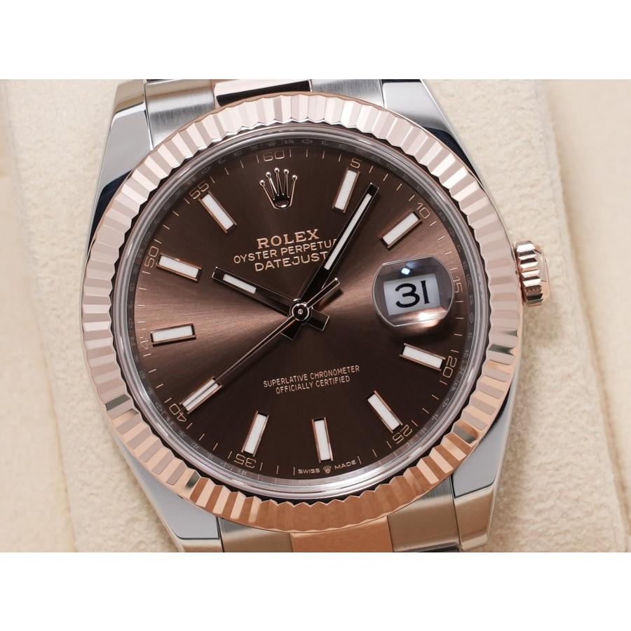 ロレックス デイトジャスト41 Ref.126331 SS/ERG チョコレート文字盤 オイスターブレスレット | デイトジャスト | 02