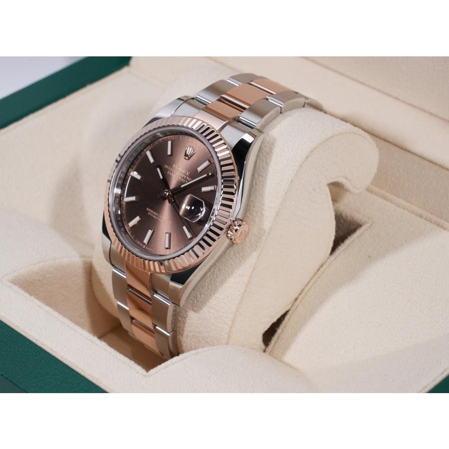 ロレックス デイトジャスト41 Ref.126331 SS/ERG チョコレート文字盤 オイスターブレスレット | デイトジャスト | 03