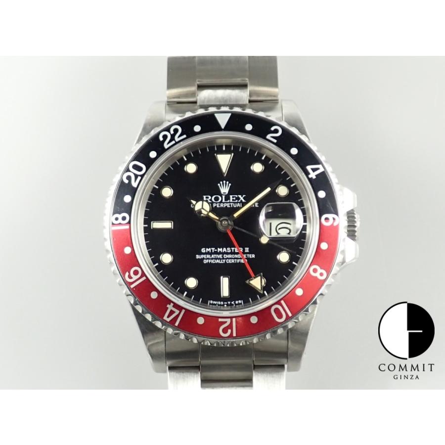 【正規逆輸入品】 ロレックス GMTマスターII Serial.91*****（1986年頃） Ref.16760 SS 赤黒ベゼル 腕時計