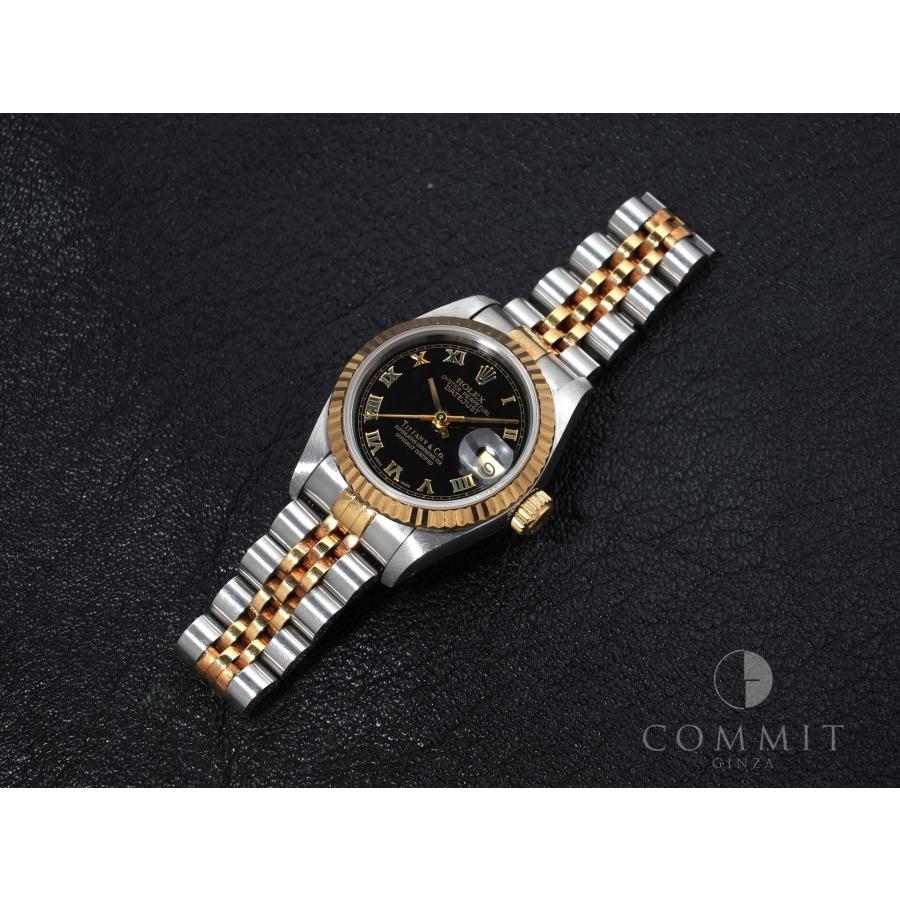ロレックス デイトジャスト TIFFANY＆CO. Ref.69173 ステンレススチール/イエローゴールド ブラックピラミッドローマン文字盤 ジュビリーブレスレット | デイトジャスト | 10