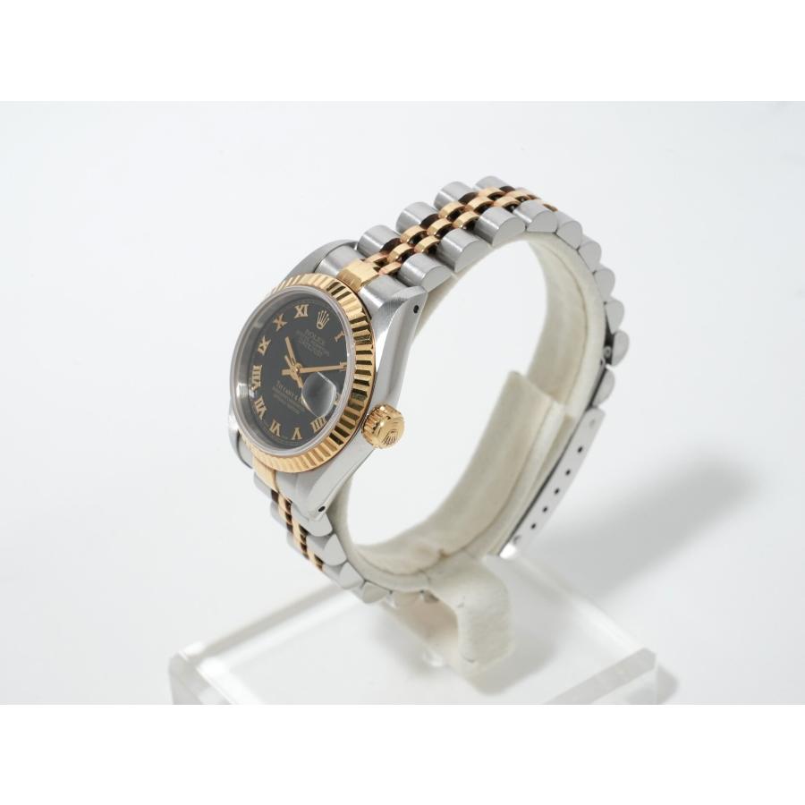 ロレックス デイトジャスト TIFFANY＆CO. Ref.69173 ステンレススチール/イエローゴールド ブラックピラミッドローマン文字盤 ジュビリーブレスレット | デイトジャスト | 03