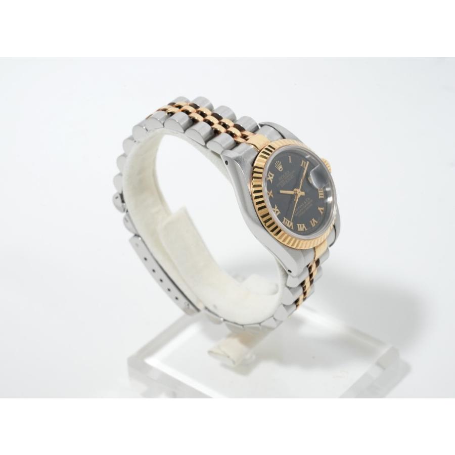 ロレックス デイトジャスト TIFFANY＆CO. Ref.69173 ステンレススチール/イエローゴールド ブラックピラミッドローマン文字盤 ジュビリーブレスレット | デイトジャスト | 04