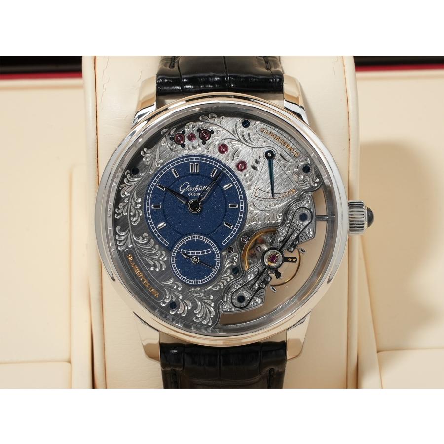 グラスヒュッテオリジナル パノインバース リミテッドエディション Ref.1-66-08-01-03-50 プラチナ シルバー文字盤 | GLASHUTTE ORIGINAL | 01