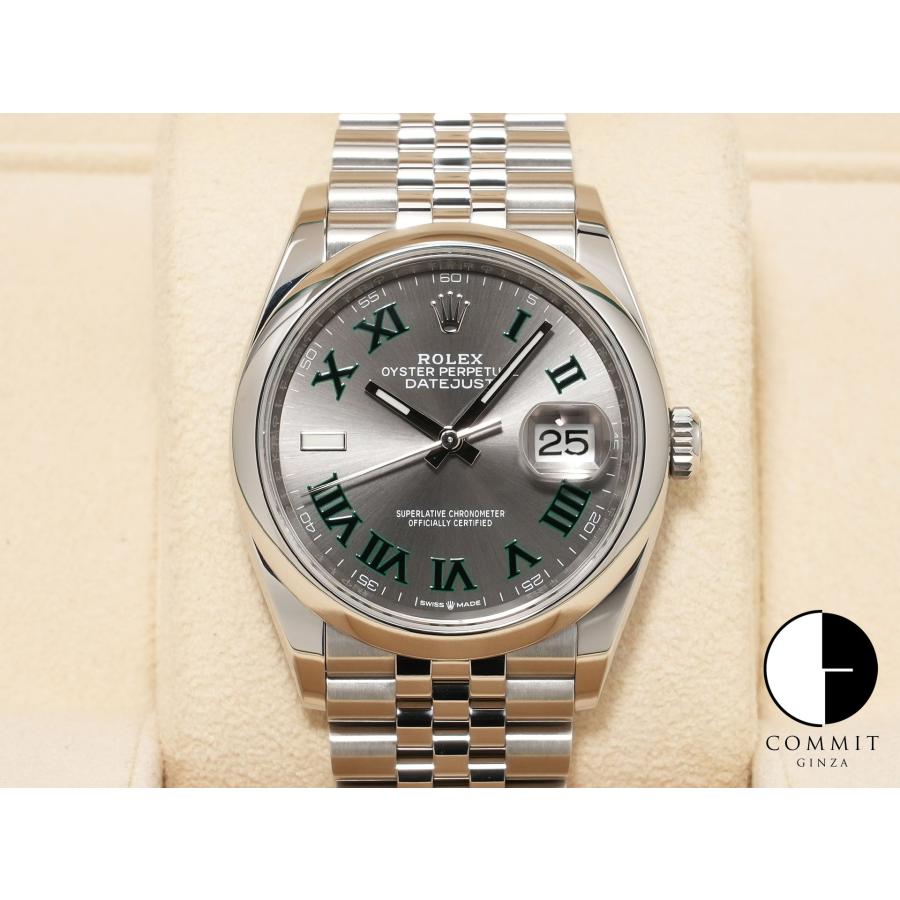 ロレックス デイトジャスト36 Ref.126200 ステンレススチール スレートローマン文字盤 ジュビリーブレスレット | デイトジャスト