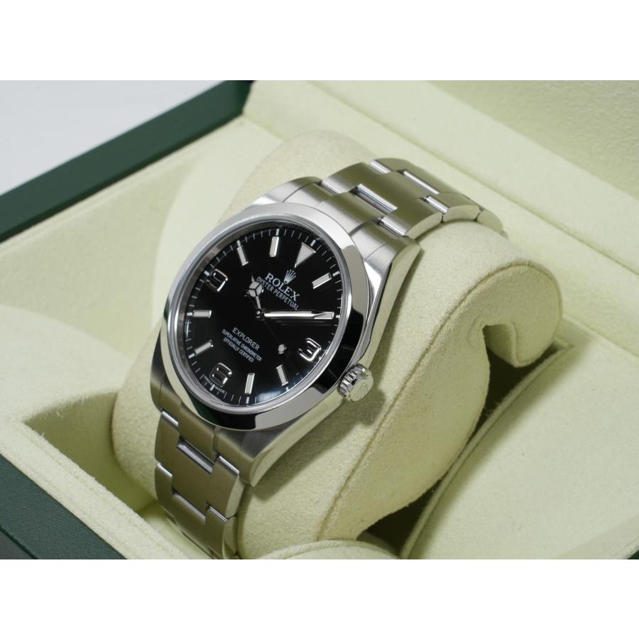 ロレックス エクスプローラーI 鏡面ブラックアウト Ref.214270 ステンレススチール ブラック文字盤 オイスターブレスレット | エクスプローラー（ROLEX） | 03