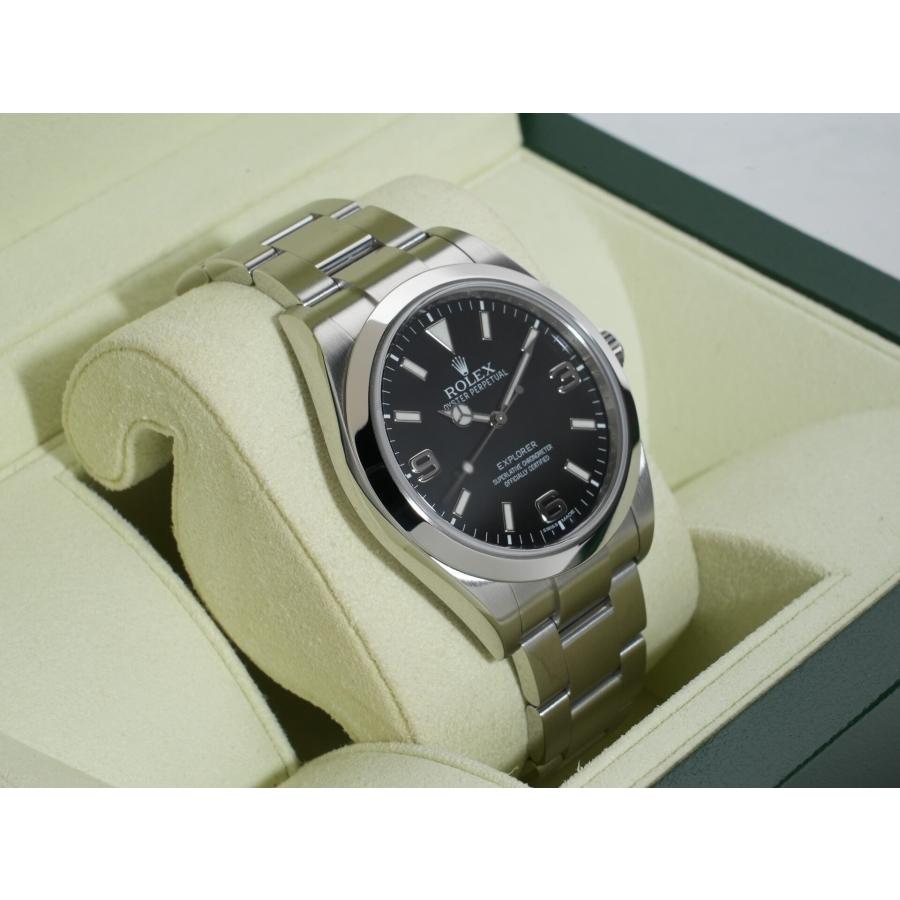ロレックス エクスプローラーI 鏡面ブラックアウト Ref.214270 ステンレススチール ブラック文字盤 オイスターブレスレット | エクスプローラー（ROLEX） | 04