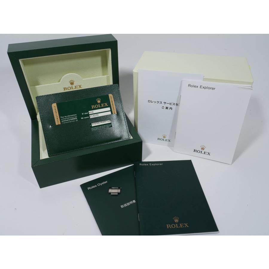 ロレックス エクスプローラーI 鏡面ブラックアウト Ref.214270 ステンレススチール ブラック文字盤 オイスターブレスレット | エクスプローラー（ROLEX） | 09