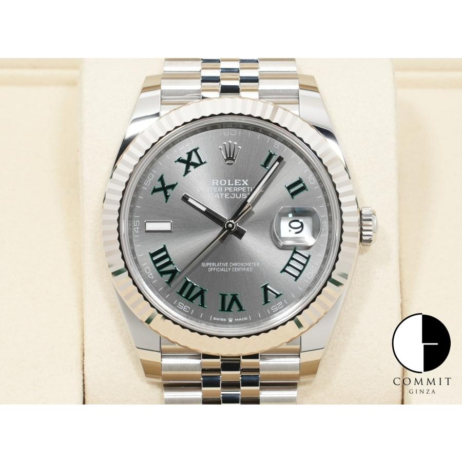 ロレックス デイトジャスト41 Ref.126334 ステンレススチール/ホワイトゴールド スレートローマン文字盤 ジュビリーブレスレット | デイトジャスト