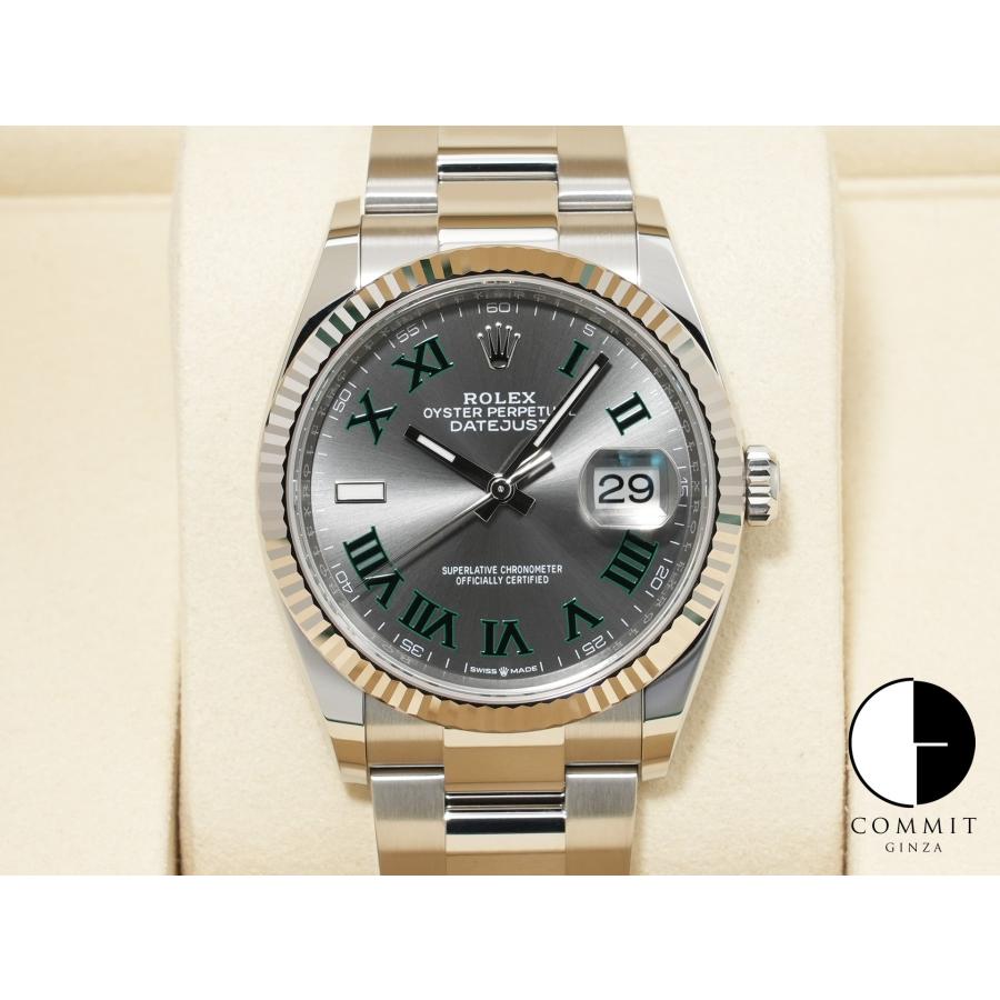 ロレックス デイトジャスト36 Ref.126234 SS/WG スレートローマン文字盤 オイスターブレスレット | デイトジャスト