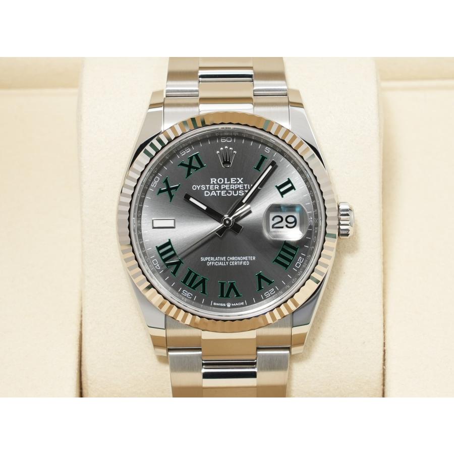 ロレックス デイトジャスト36 Ref.126234 SS/WG スレートローマン文字盤 オイスターブレスレット | デイトジャスト | 01