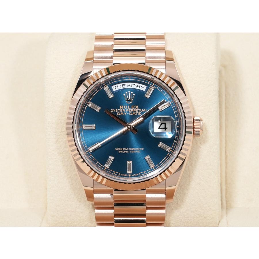 ロレックス デイデイト36 Ref.128235 エバーローズゴールド ブルーグリーン文字盤 | デイデイト | 01