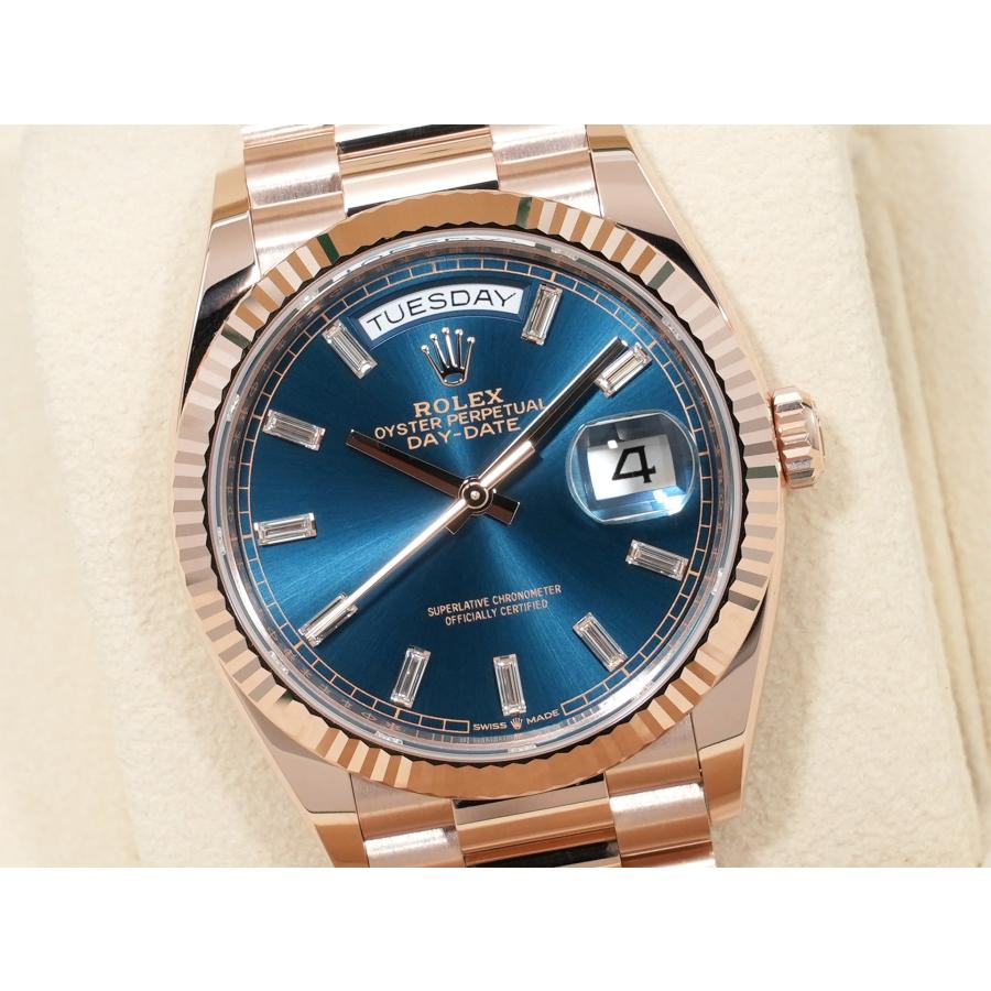 ロレックス デイデイト36 Ref.128235 エバーローズゴールド ブルーグリーン文字盤 | デイデイト | 02
