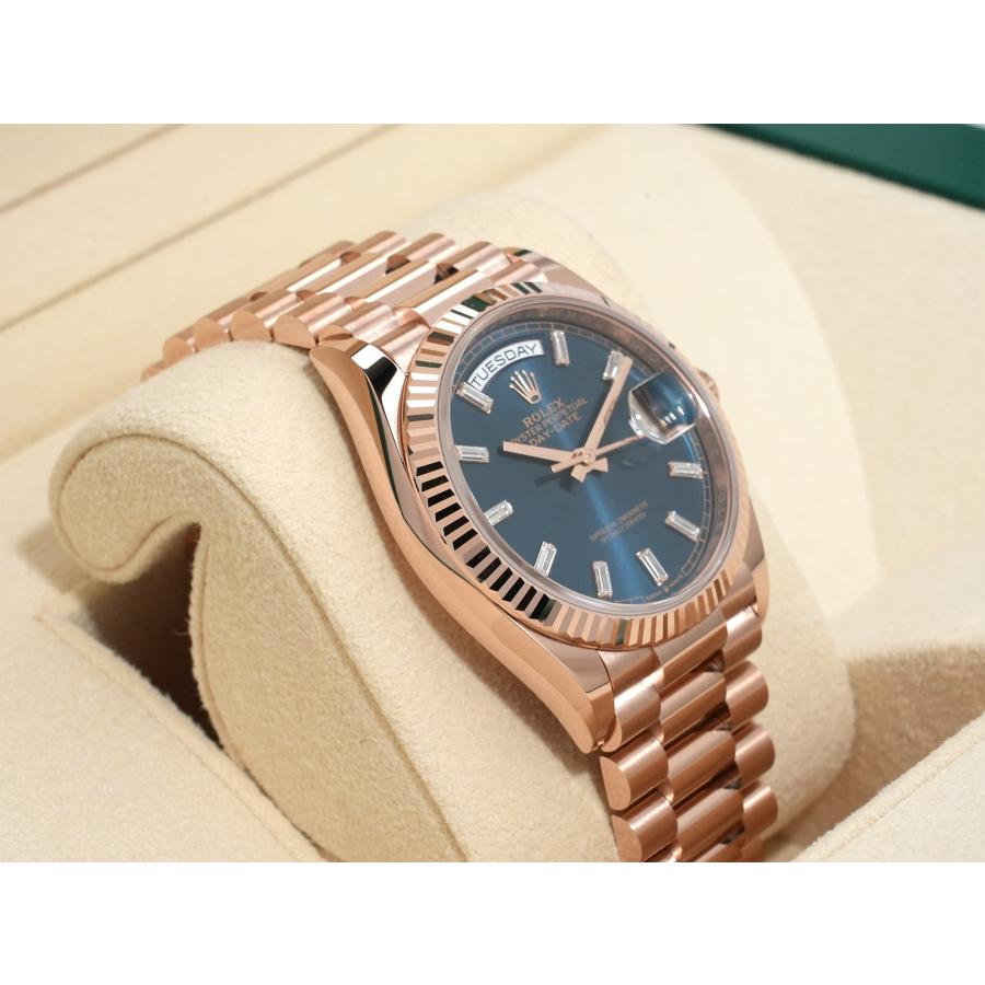 ロレックス デイデイト36 Ref.128235 エバーローズゴールド ブルーグリーン文字盤 | デイデイト | 04