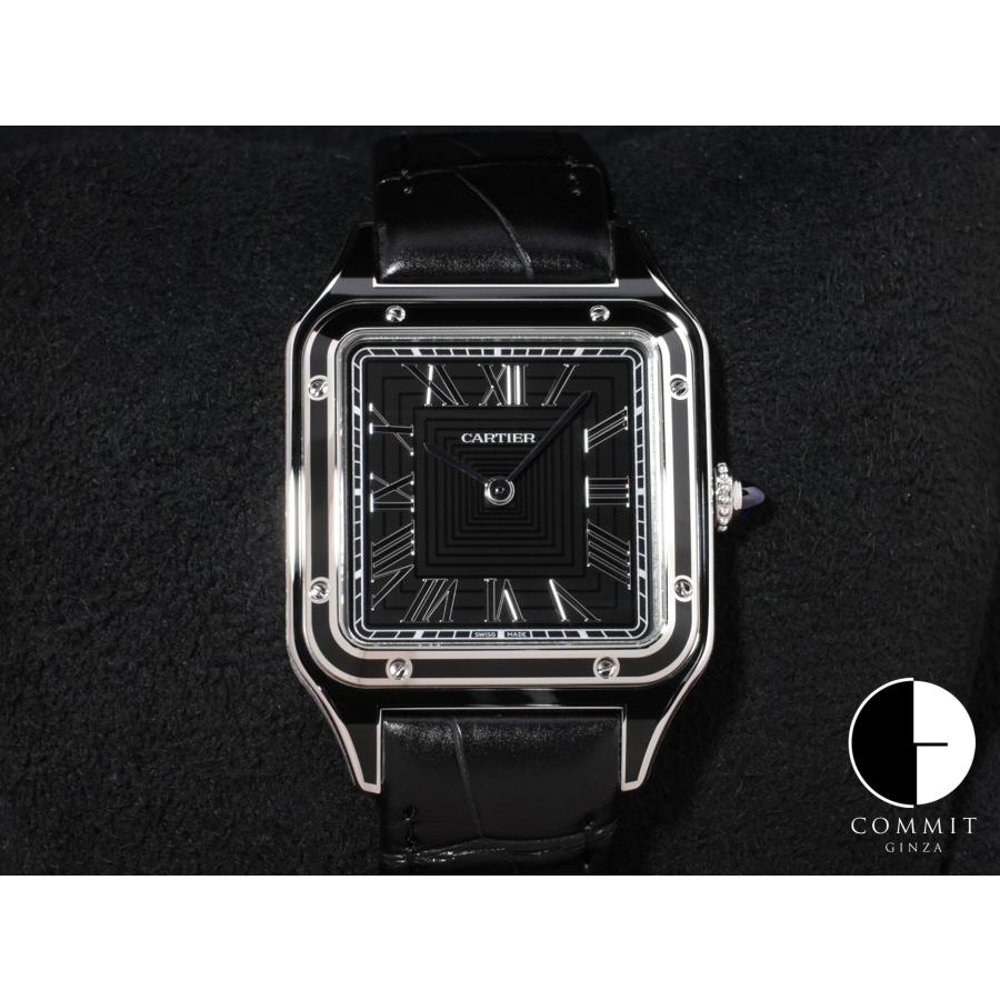 カルティエ サントス デュモン LM Ref.WSSA0046 SS ブラック文字盤 | Cartier