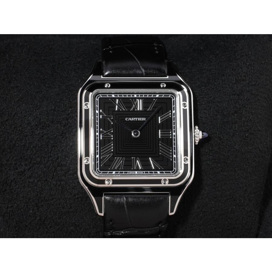 カルティエ サントス デュモン LM Ref.WSSA0046 SS ブラック文字盤 | Cartier | 01
