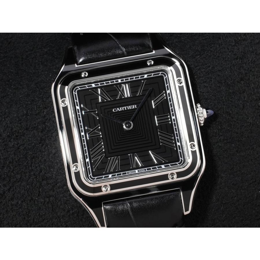 カルティエ サントス デュモン LM Ref.WSSA0046 SS ブラック文字盤 | Cartier | 02