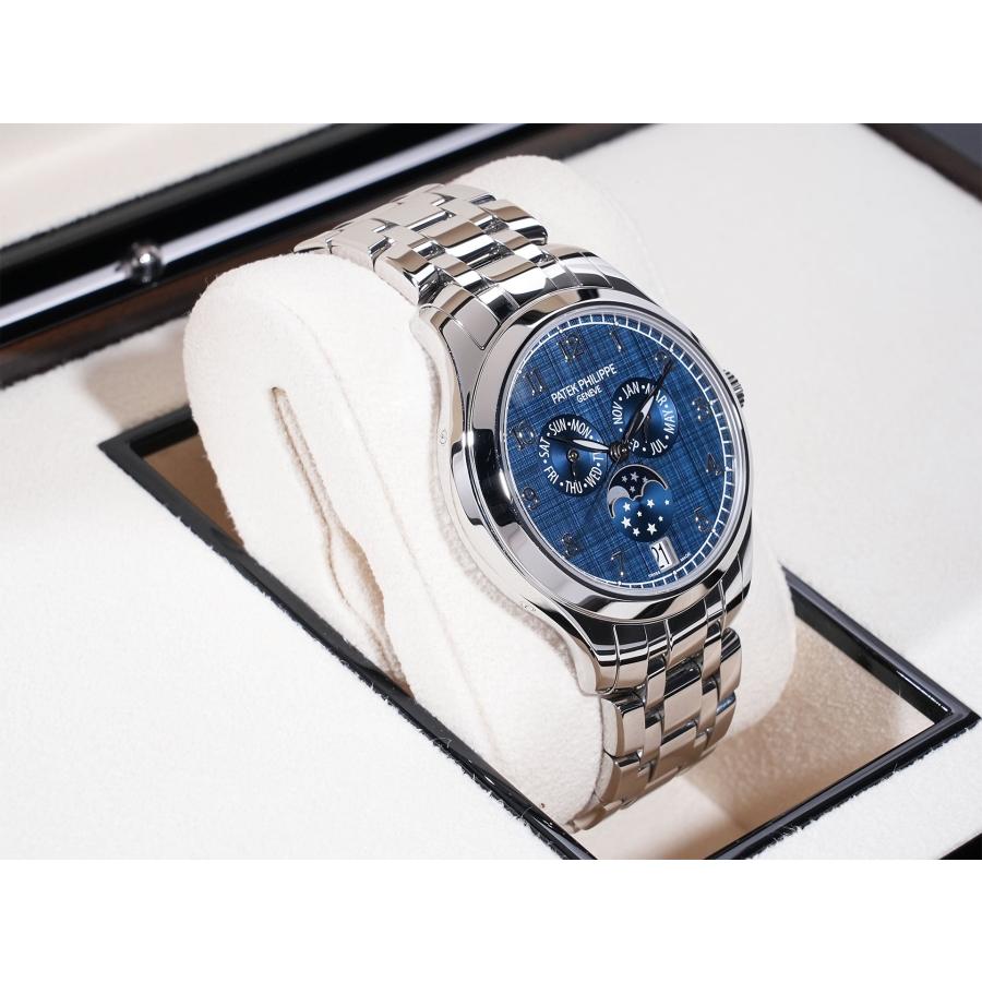 パテックフィリップ アニュアルカレンダー ムーンフェイズ Ref.4947/1A-001 SS ブルー文字盤 | PATEK PHILIPPE | 04