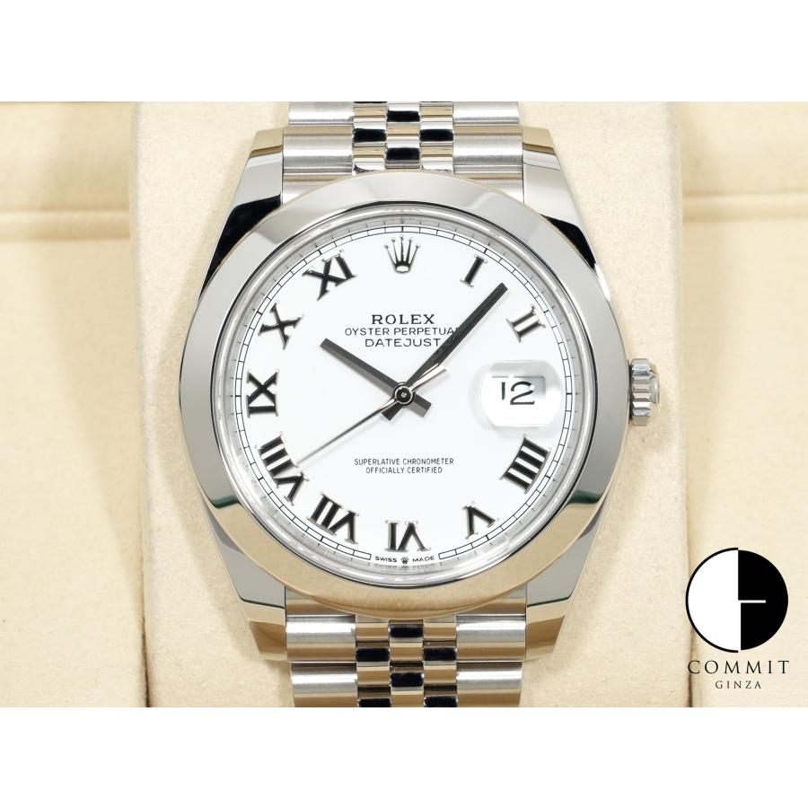 ロレックス デイトジャスト41 Ref.126300 ステンレススチール ホワイトローマン文字盤 ジュビリーブレスレット | デイトジャスト
