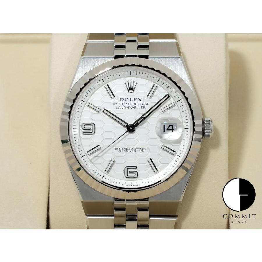 ロレックス ランドドゥエラー Ref.127334 ステンレススチール/ホワイトゴールド ホワイト文字盤 ジュビリーブレスレット | ROLEX