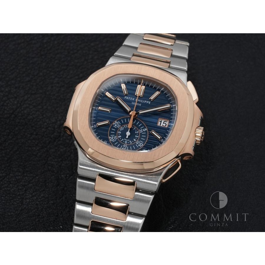 パテックフィリップ ノーチラス クロノグラフ Ref.5980/1AR-001 ステンレススチール/ローズゴールド ブルー文字盤 | ノーチラス | 10