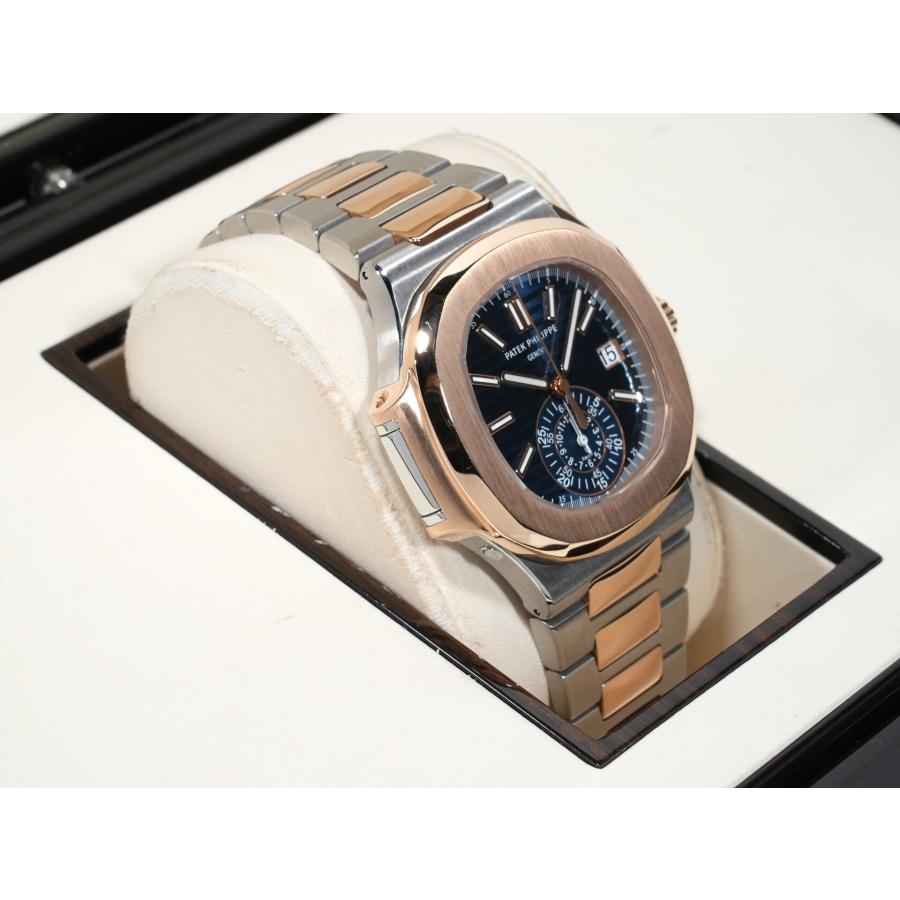 パテックフィリップ ノーチラス クロノグラフ Ref.5980/1AR-001 ステンレススチール/ローズゴールド ブルー文字盤 | ノーチラス | 04