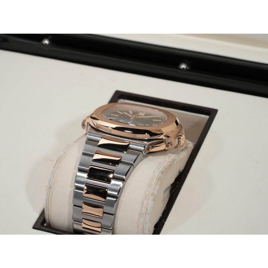 パテックフィリップ ノーチラス クロノグラフ Ref.5980/1AR-001 ステンレススチール/ローズゴールド ブルー文字盤 | ノーチラス | 05