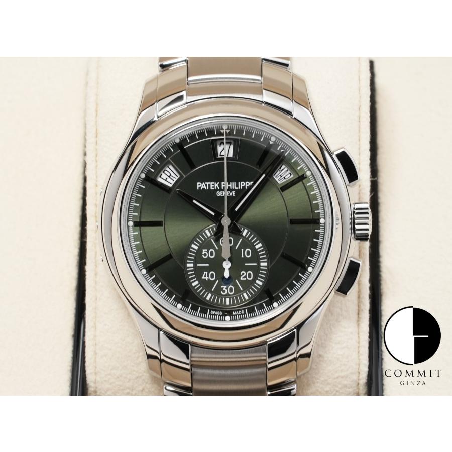 パテックフィリップ アニュアルカレンダー クロノグラフ Ref.5905/1A-001 ステンレススチール オリーブグリーン ソレイユ文字盤 | PATEK PHILIPPE