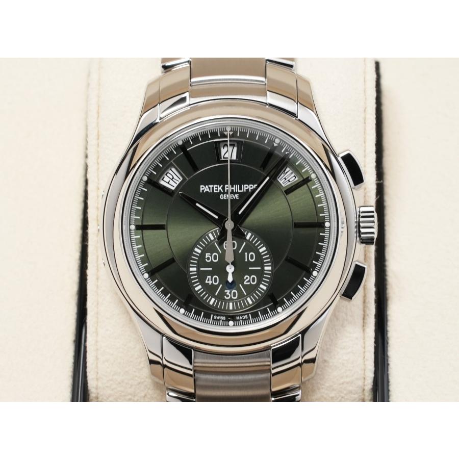 パテックフィリップ アニュアルカレンダー クロノグラフ Ref.5905/1A-001 ステンレススチール オリーブグリーン ソレイユ文字盤 | PATEK PHILIPPE | 01